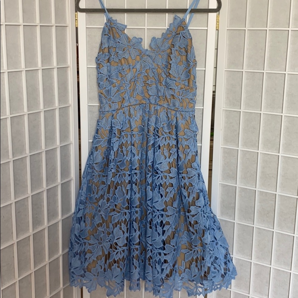 BLUE LACE DRESS